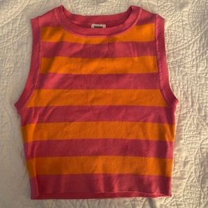 Garage striped knit tank